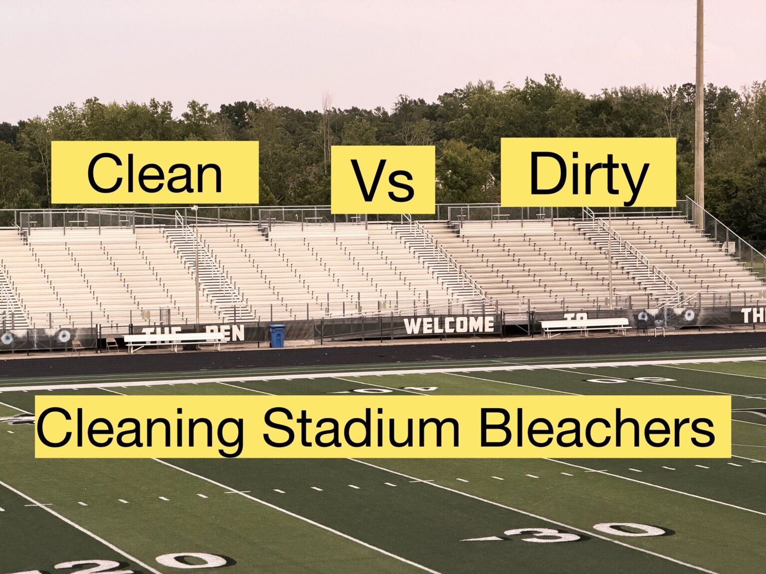 Hough High School football bleachers