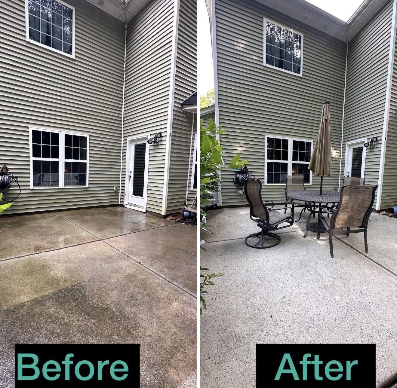 Concrete patio restoration